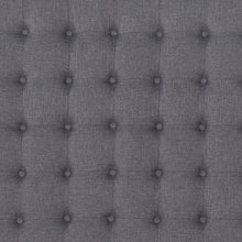 Load image into Gallery viewer, Bed Head King Charcoal Headboard Upholstery Fabric Tufted Buttons