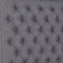 Load image into Gallery viewer, Bed Head King Size French Provincial Headboard Upholsterd Fabric Charcoal