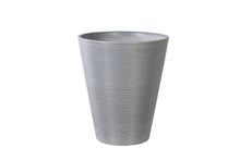 Load image into Gallery viewer, Decorative Textured Round Grey Planter 47cm