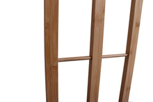 Load image into Gallery viewer, Bamboo Towel Bar Metal Holder Rack 3-Tier Freestanding for Bathroom and Bedroom
