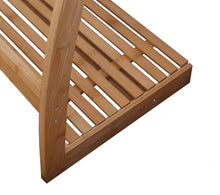 Load image into Gallery viewer, Bamboo Towel Bar Metal Holder Rack 3-Tier Freestanding and Bottom shelf for Bathroom