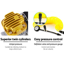 Load image into Gallery viewer, Giantz 12V Portable Air Compressor