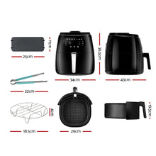 Load image into Gallery viewer, 8.5L-1800W LCD Digital Air Fryer