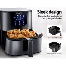 Load image into Gallery viewer, 7L-1700W LCD Digital Stainless Steel Air Fryer