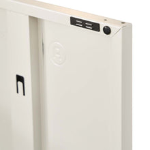 Load image into Gallery viewer, ArtissIn Sweetheart Metal Locker Storage Shelf Shoe Cabinet Buffet Sideboard White