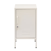 Load image into Gallery viewer, ArtissIn Metal Locker Storage Shelf Filing Cabinet Cupboard Bedside Table White