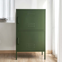 Load image into Gallery viewer, ArtissIn Double Storage Cabinet Shelf Organizer Bedroom Green