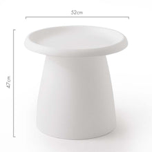 Load image into Gallery viewer, ArtissIn Coffee Table Mushroom Nordic Round Small Side Table 50CM White