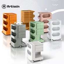 Load image into Gallery viewer, ArtissIn Replica Boby Trolley Storage Bedside Table Cart Mobile 5 Tier Grey