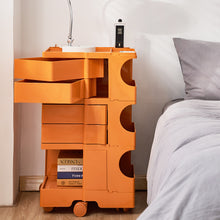 Load image into Gallery viewer, ArtissIn Replica Boby Trolley Bedside Table Storage Shelf Mobile 5 Tier Orange