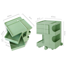 Load image into Gallery viewer, ArtissIn Replica Boby Trolley Storage 3 Tier Drawer Cart Shelf Mobile Green