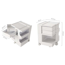 Load image into Gallery viewer, ArtissIn Replica Boby Trolley Storage Drawer Cart Shelf Mobile 3 Tier White