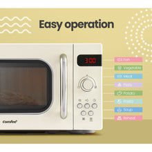 Load image into Gallery viewer, Comfee 20L Microwave Oven 800W Countertop Kitchen 8 Cooking Settings Cream