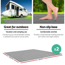 Load image into Gallery viewer, Weisshorn 3M X 2.5M Annex Matting Floor Mats Mesh Caravan Camping Annexe 2pcs