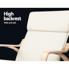 Load image into Gallery viewer, Artiss Fabric Rocking Armchair - Beige