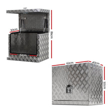 Load image into Gallery viewer, Giantz 62x40x50cm Aluminium Tool box Ute Generator Toolbox Truck Trailer Canopy