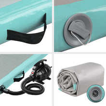 Load image into Gallery viewer, Everfit GoFun 3X1M Inflatable Air Track Mat with Pump Tumbling Gymnastics Green