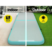 Load image into Gallery viewer, Everfit GoFun 3X1M Inflatable Air Track Mat with Pump Tumbling Gymnastics Green