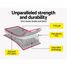 Load image into Gallery viewer, Everfit 3m x 1m Air Track Mat Gymnastic Tumbling Pink and Grey