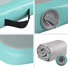 Load image into Gallery viewer, Everfit 3m x 1m Air Track Mat Gymnastic Tumbling Mint Green and Grey