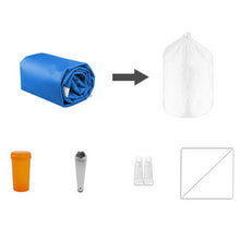 Load image into Gallery viewer, 4m x 1m Inflatable Air Track Mat 20cm Thick Gymnastic Tumbling Blue And White