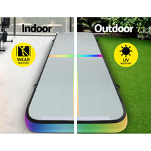 Load image into Gallery viewer, Everfit 4M Air Track Gymnastics Tumbling Exercise Mat Inflatable Mats 20CM Thick + Pump