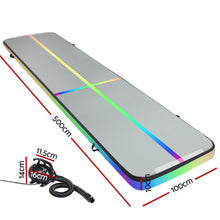 Load image into Gallery viewer, Everfit 5M Air Track Gymnastics Tumbling Exercise Mat Inflatable Mats + Pump
