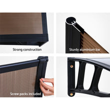 Load image into Gallery viewer, Instahut Window Door Awning Door Canopy Outdoor Patio Cover Shade 1.5mx3m DIY BR