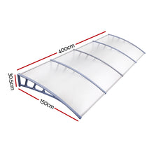 Load image into Gallery viewer, Instahut Window Door Awning Door Canopy Outdoor Patio Sun Shield 1.5mx4m DIY