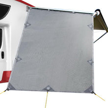 Load image into Gallery viewer, Grey Caravan Privacy Screen 1.95 x 2.2M End Wall Side Sun Shade Roll Out Awning