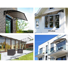 Load image into Gallery viewer, Instahut Window Door Awning Door Canopy Patio UV Sun Shield BROWN 1mx6m DIY