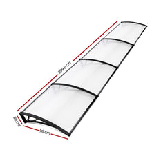 Load image into Gallery viewer, Instahut Window Door Awning Door Canopy Patio UV Sun Shield 1mx4m DIY