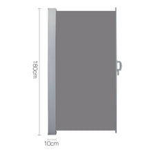 Load image into Gallery viewer, Instahut Retractable Side Awning Shade 1.8 x 3m - Grey