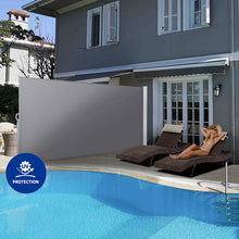 Load image into Gallery viewer, Set of 2 Instahut Side Awning Sun Shade Outdoor Blinds Retractable Screen 1.8X3M GR
