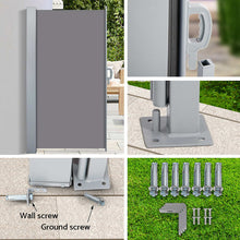 Load image into Gallery viewer, Set of 2 Instahut Side Awning Sun Shade Outdoor Blinds Retractable Screen 1.8X3M GR