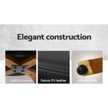 Load image into Gallery viewer, Set of 4 Walnut Wood Bar Stools - Black and Brown