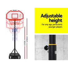 Load image into Gallery viewer, Pro Portable Basketball Stand System Hoop Height Adjustable Net Ring