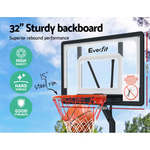 Load image into Gallery viewer, 62cm Base Adjustable Portable Basketball Hoop