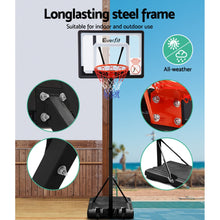 Load image into Gallery viewer, 62cm Base Adjustable Portable Basketball Hoop