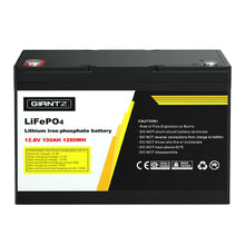 Load image into Gallery viewer, Giantz Lithium Iron Battery 100AH 12.8V LiFePO4 Deep Cycle Battery 4WD Camping
