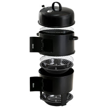Load image into Gallery viewer, Grillz BBQ Grill 3-In-1 Charcoal Smoker