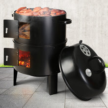 Load image into Gallery viewer, Grillz BBQ Grill 3-In-1 Charcoal Smoker