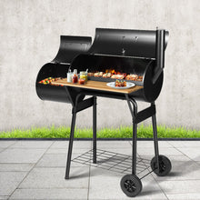 Load image into Gallery viewer, Grillz BBQ Grill 2-In-1 Offset Charcoal Smoker
