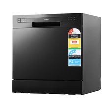 Load image into Gallery viewer, Freestanding 8 place settings Benchtop Dishwasher - Black