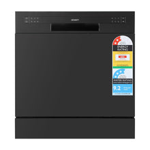 Load image into Gallery viewer, Freestanding 8 place settings Benchtop Dishwasher - Black