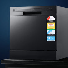 Load image into Gallery viewer, Freestanding 8 place settings Benchtop Dishwasher - Black