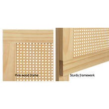 Load image into Gallery viewer, Artiss Bed Head Double Size Rattan - RIBO Pine