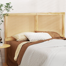 Load image into Gallery viewer, Artiss Bed Head Queen Size Rattan - RIBO Pine
