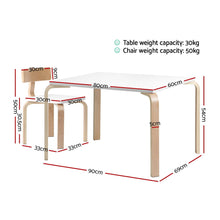 Load image into Gallery viewer, Keezi Nordic Kids Table Chair Set Desk 5PC Activity Dining Study Children Modern