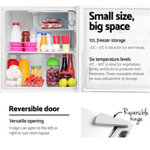 Load image into Gallery viewer, Devanti 48L Portable Mini Bar Fridge - White